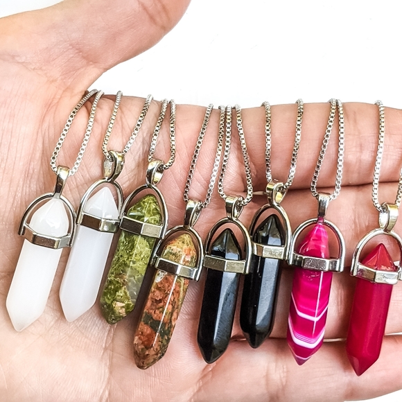 925 Sterling Silver Gemstone Necklace - Picture 8 of 8